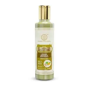 KHADI NATURAL Ayurvedic Ginger Orange & Patchouli Cleanser/Shampoo ...
