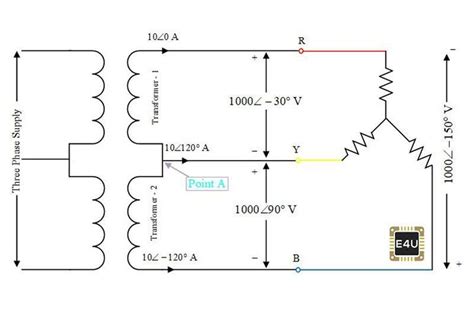 Image result for Transformer with a 3 Phase Load Connection