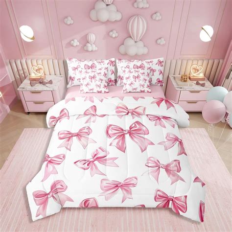 Amazon.com: Erosebridal Kawaii Bowknot Girls Bed in A Bag with Sheets ...