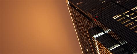 Download wallpaper 2560x1024 building, bottom view, facade, evening ...