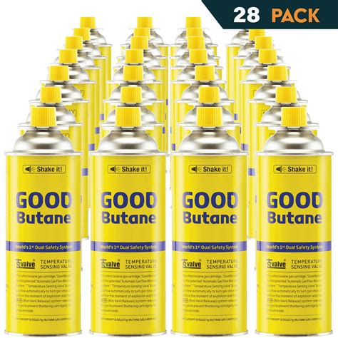 COOKKING 8oz Butane Fuel Canisters for Portable Camping Stoves, Gas ...