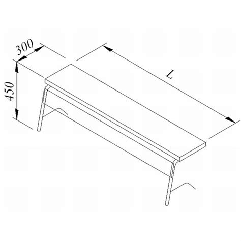 Öztiryakiler Service Shelf, 190x30x53 cm Price
