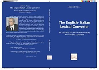 Buy The English-Italian Lexical Converter: An Easy Way to Learn Italian ...