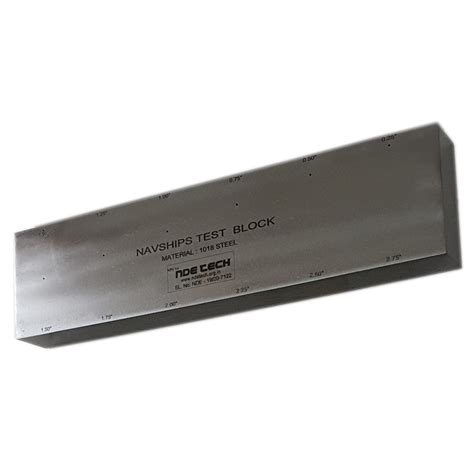 Navships Calibration Test Block Inch Stainless Steel