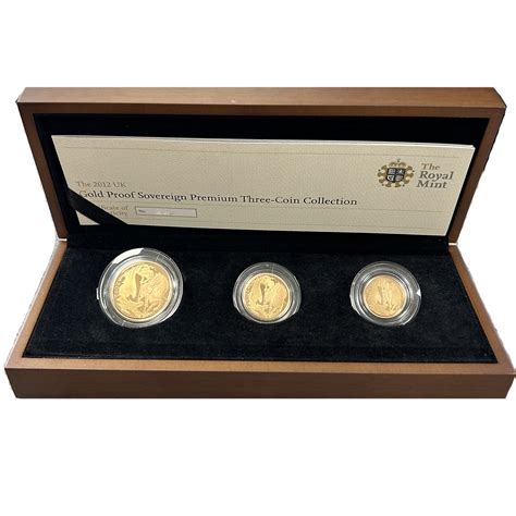 Proof Gold Premium Three Coin Sovereign Set 2012 - ATS Bullion