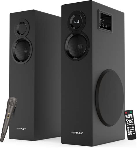 INSTAPLAY INSTA TORO 2.1 Twin Tower Speakers (Black) | Bluetooth ...