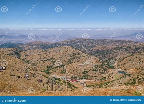 View Over Golan Heights from Mount Hermon, Israel Editorial Image ...