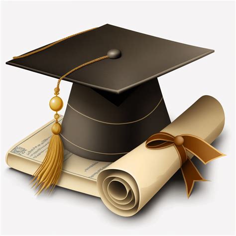 a graduation clip art, diploma and cap #4251135
