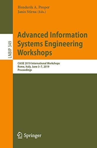 Advanced Information Systems Engineering Workshops: CAiSE 2019 ...