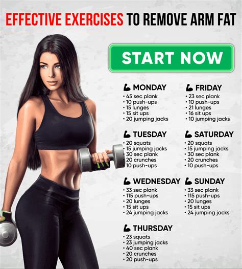 10 effective exercises to remove arm fat in 2 weeks – Artofit