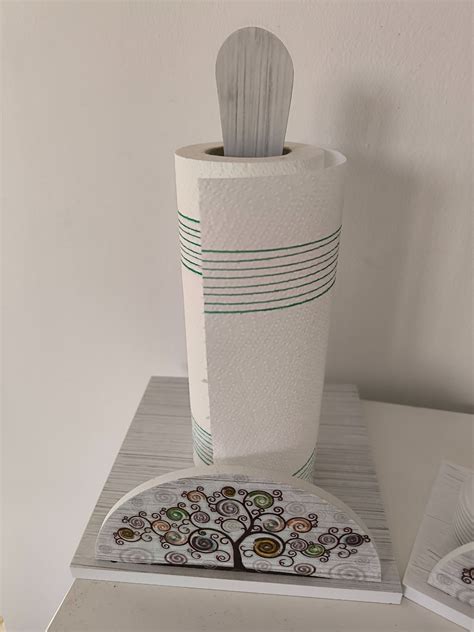 PORTAROTOLO IN LEGNO ALBERO DELLA VITA :: LA CASA DI EVA