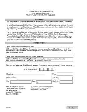 Texas Unemployment Benefits Application Form - Fill and Sign Printable ...