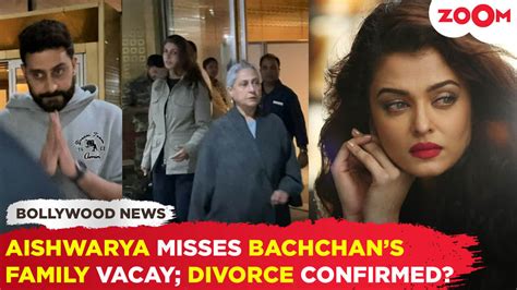 Divorce rumors resurface as Aishwarya Rai is absent from Abhishek ...