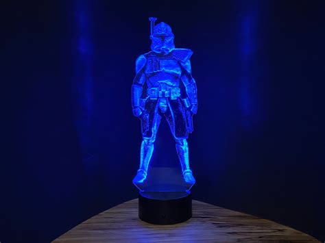 Star Wars 3d Led Night Light Lamp With Remote Control Gifts Toys Decor ...