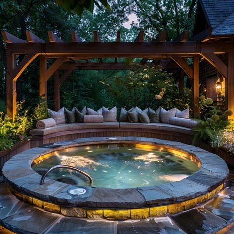 outdoor-hot-tub-ideas | Hot tub backyard, Hot tub landscaping, Hot tub deck