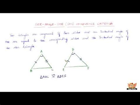 What is Side-Angle-Side congruence criterion ? - Congruence of ...