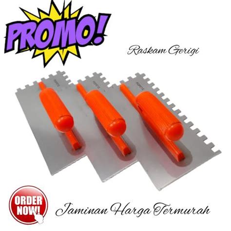 Jual Roskam Raskam Sendok Semen Gerigi Alat Acian Semen Bangunan Proyek ...