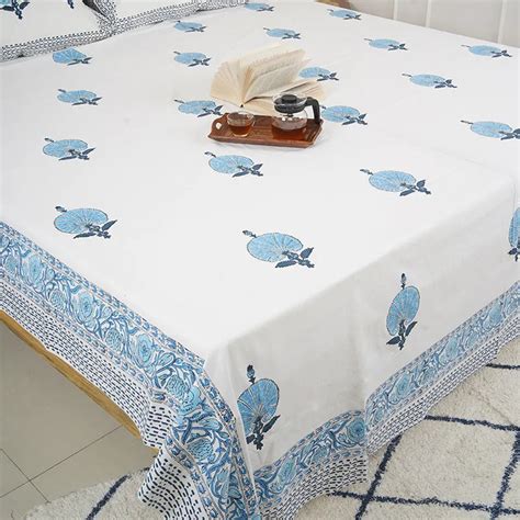 Hand Block Print Cotton Bedsheet Set