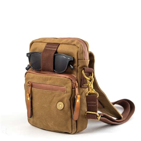 Sling Bag Men Sling Bag Canvas Sling Bag Leather Sling Bag - Etsy