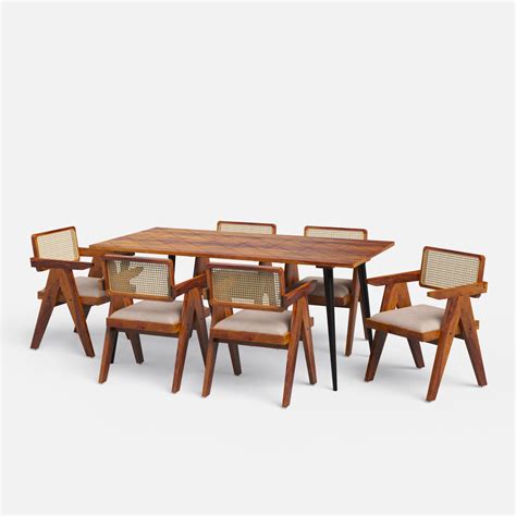Shelly Pierre Dining Set - 2,4 & 6 Seater/ All sizes | Crafts Mill ...