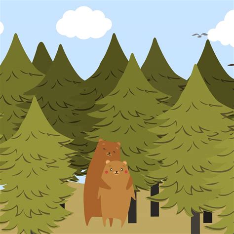 Bear in Jungle Kids Room Wallpaper | Life n Colors