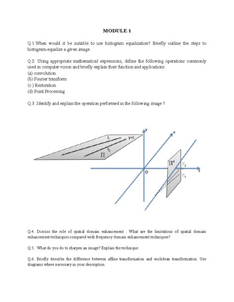 Computer Vision Practice Questions (CV 101): Techniques & Applications ...
