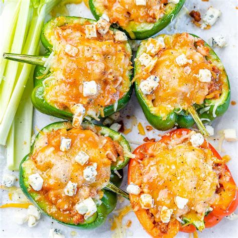 15 Quick & Delicious Buffalo Chicken Stuffed Peppers – MexFoody
