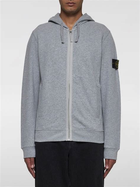 STONE ISLAND: Sweatshirt men - Grey | Stone Island sweatshirt 811563520 ...