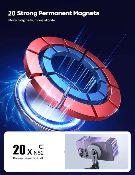 Buy Lamicall Car Phone Mount for MagSafe & Adjustable Cell Phone Stand ...