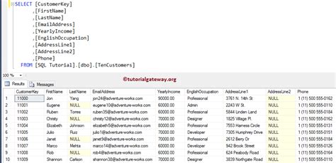 Image result for SQL Query Where Is Not Null