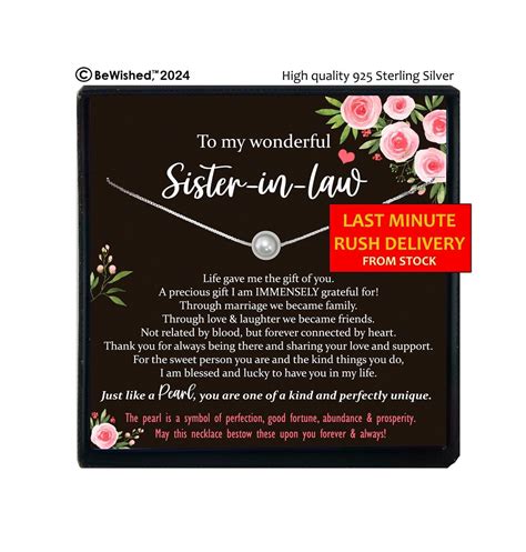 LAST MINUTE Sister in Law Gift Ideas, Gifts for Sister in Law Birthday ...