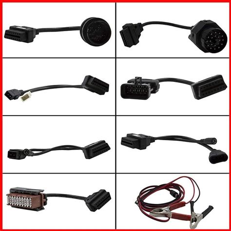 Buy DAPERCI 8 in 1 Full Set OBD OBD2 Adapter Connection Cord Diagnostic ...