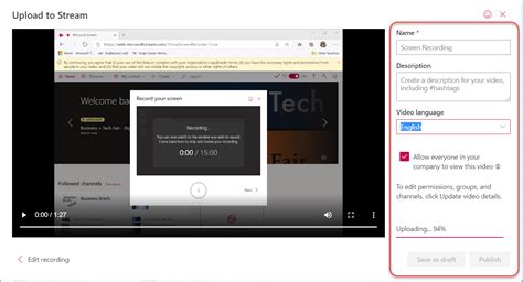 Image result for Microsoft Stream Recording