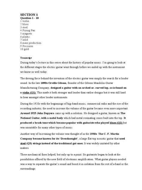 Image result for Transcript Audio Sample PDF