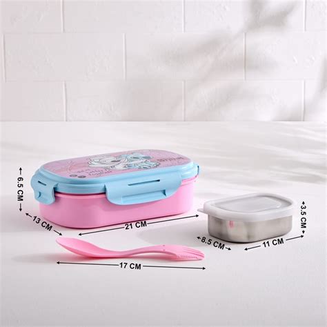 Buy Back To School Kids 2Pcs Stainless Steel Lunch Box Set with Spoon ...