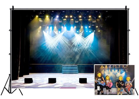 Buy Leyiyi 9x6ft Luxury Stage Spotlight Backdrop Concert Live Plateform ...