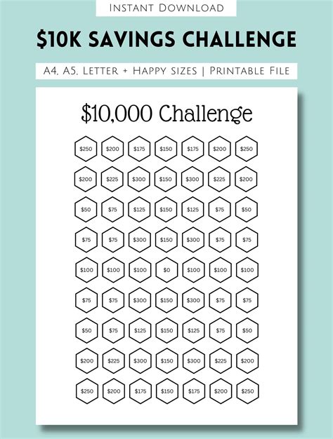 Savings Challenge Free Printable - Printable New Year Banners