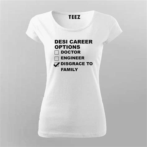 Desi Career Options T-Shirt For Women - TEEZ.in