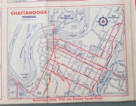 Chattanooga Tennessee Map