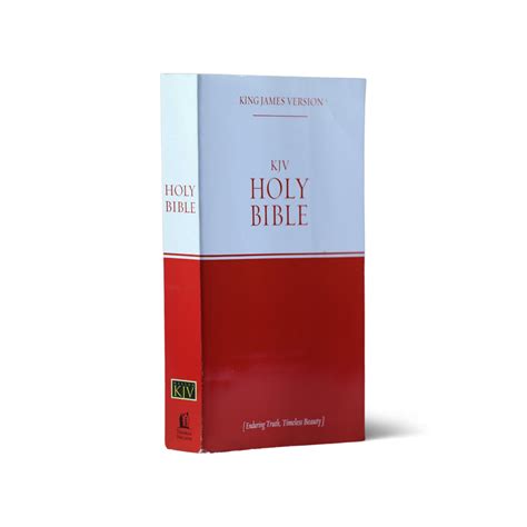 KJV Bible Red and White Holy Bible, King James Version Paperback ...