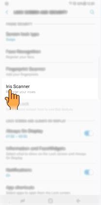 How to register my Iris for Iris recognition on lock screen in Galaxy ...