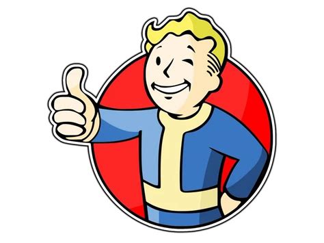 Fallout Vault Boy Logo Waterproof Sticker Phone Decal Water Bottle ...