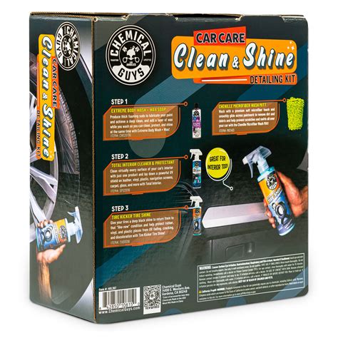 Chemical Guys Car Care Clean & Shine Detailing Kit (4 Items) - Walmart.com
