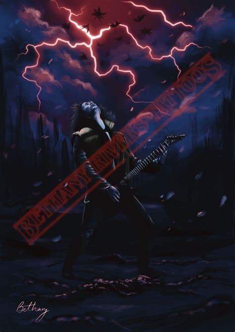 Eddie Munson Stranger Things Guitar Solo Art Print A4 - Etsy Canada