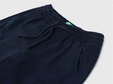 Boys Solid Straight Fit Cargos – United Colors of Benetton Store