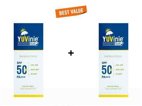 Buy Yuvinie Soft Silicone Sunscreen Gel SPF 50+ Online at Best Price ...