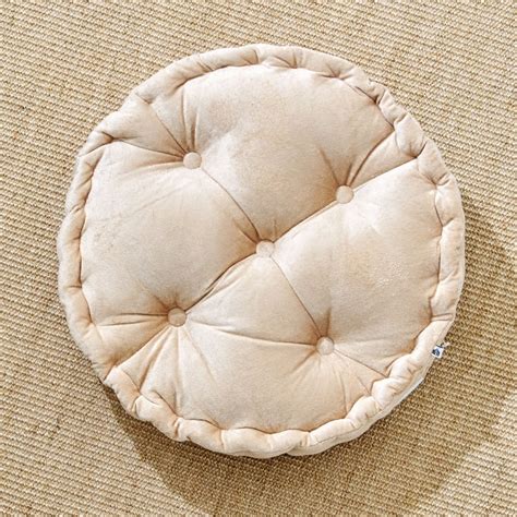 Buy Poise Solidus Velvet Tufted Floor Cushion - 45x10cm from Home ...