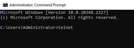 Image result for Telnet Command Windows Server