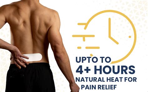 BluHeat Back Pain Relief Patches 8 Large Heat Therapy Patches Safe and ...