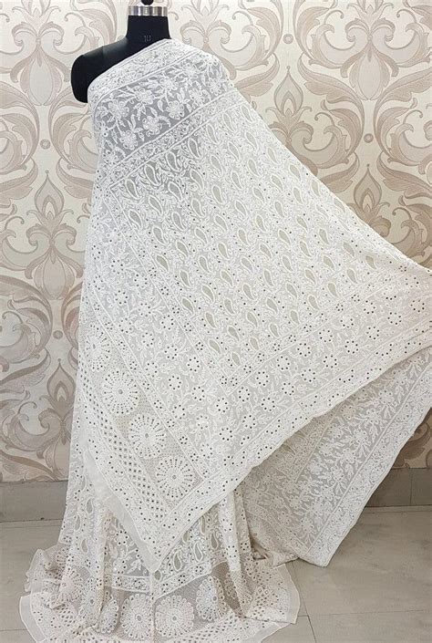 Pure Georgette Chikankari Lehenga ( Kasab Work )